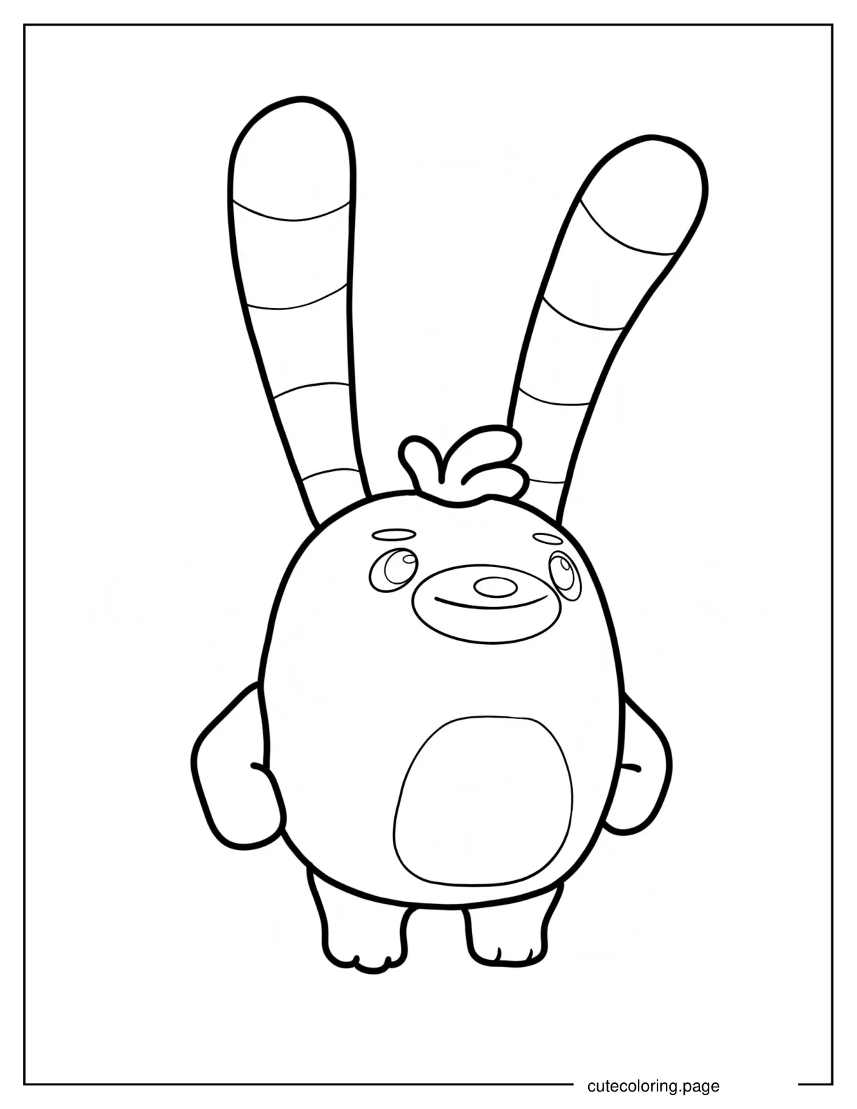 Bozzly With Hands On Waist Coloring Sheet coloring page