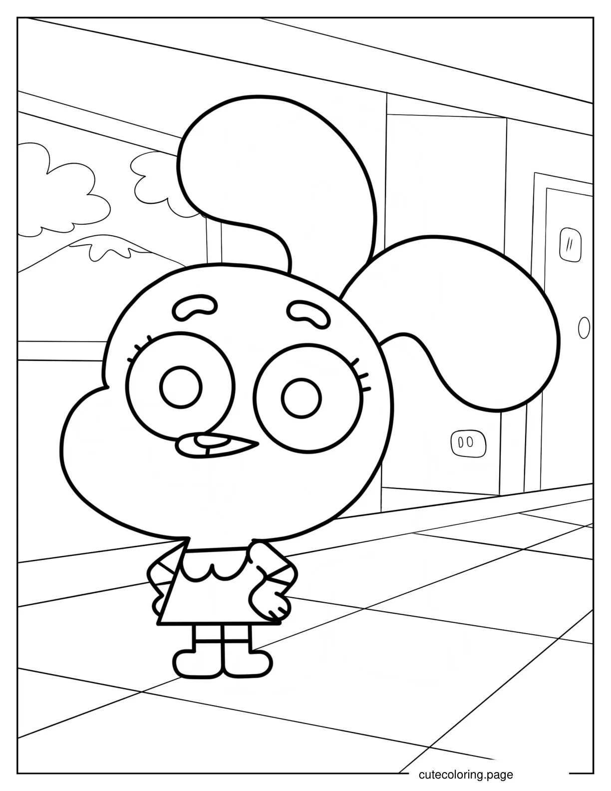 Kawaii Anais Watterson Coloring Sheet For Kids coloring page