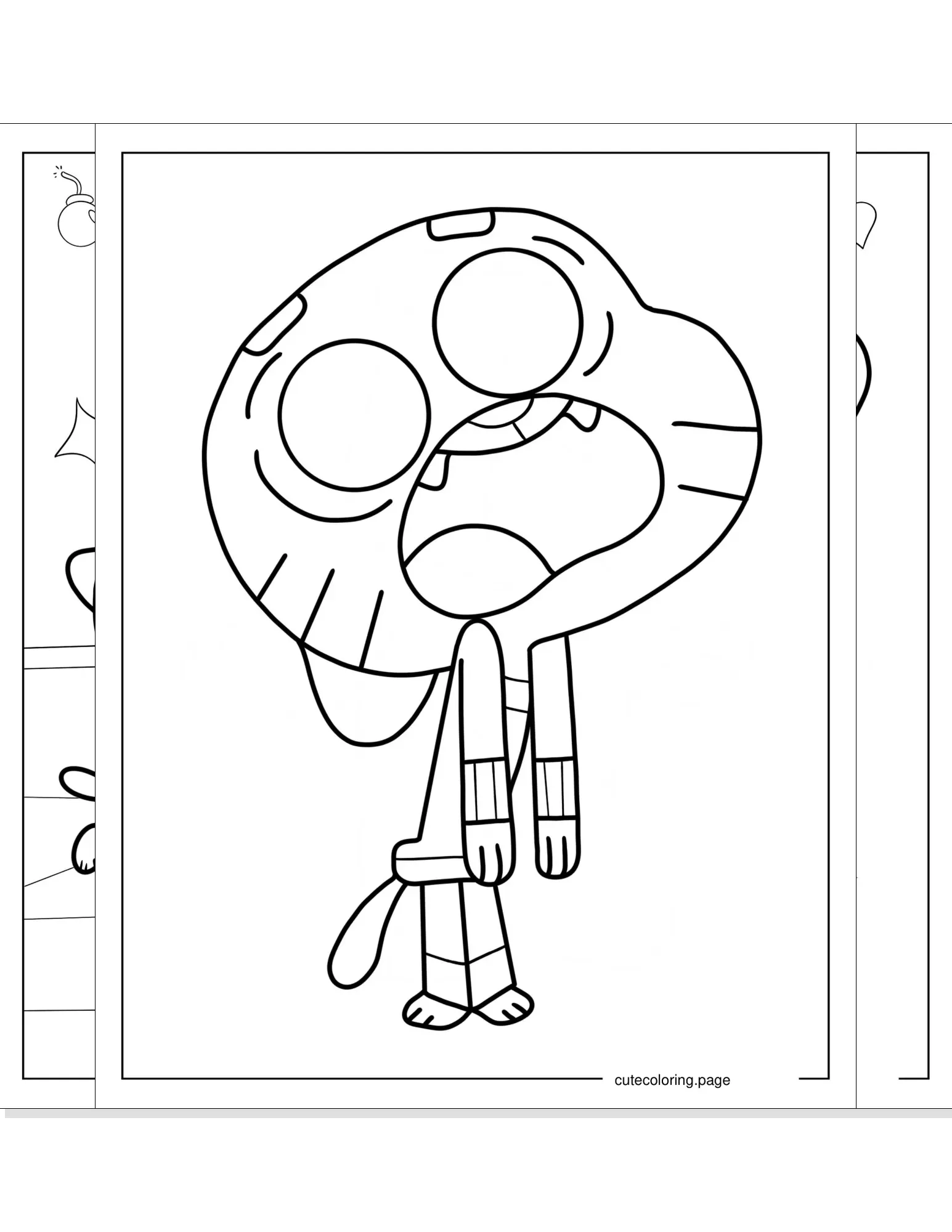 amazing world of gumball coloring pages coloring page