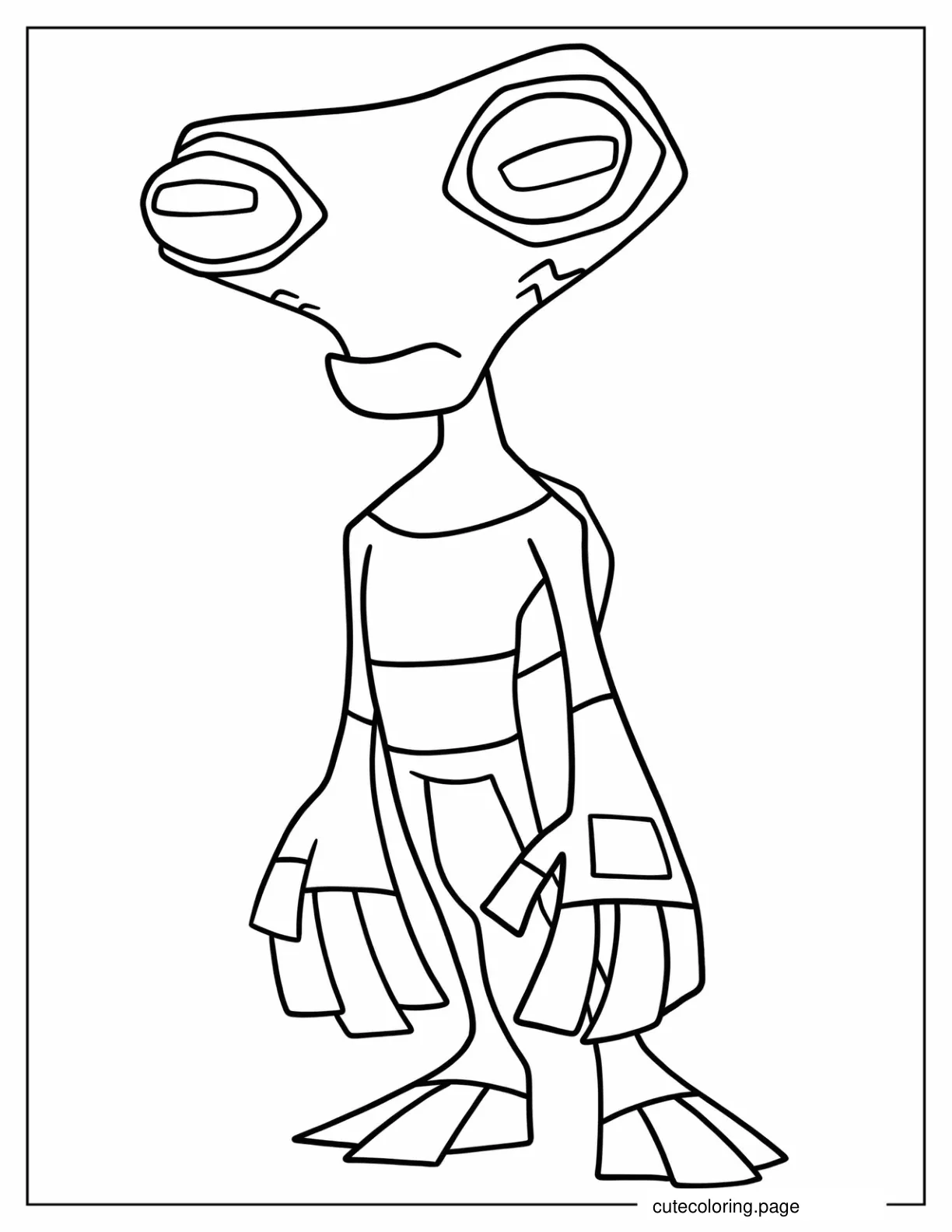 Ben 10 Grey Matter Coloring Page For Kids coloring page