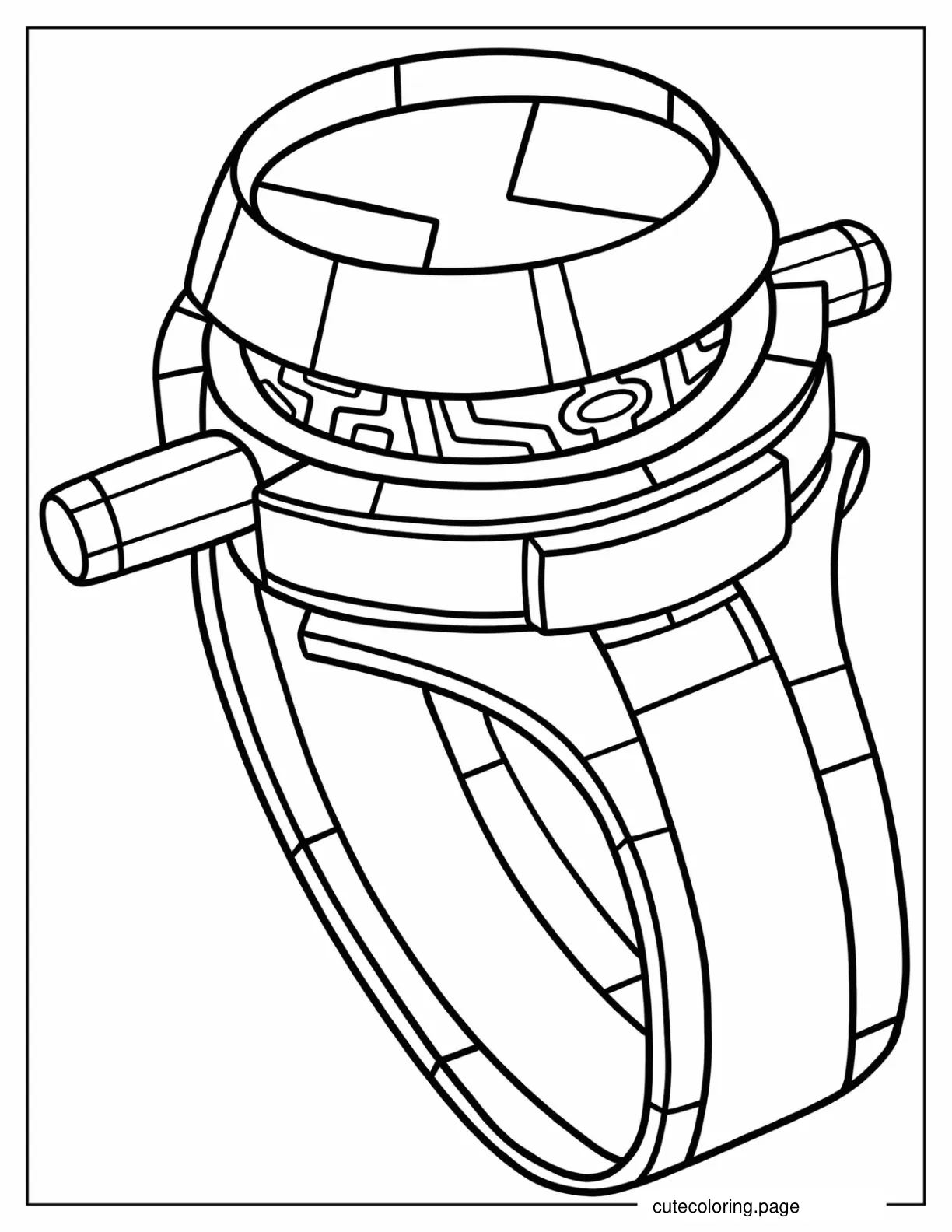 Omnitrix Alien Force Coloring Page coloring page