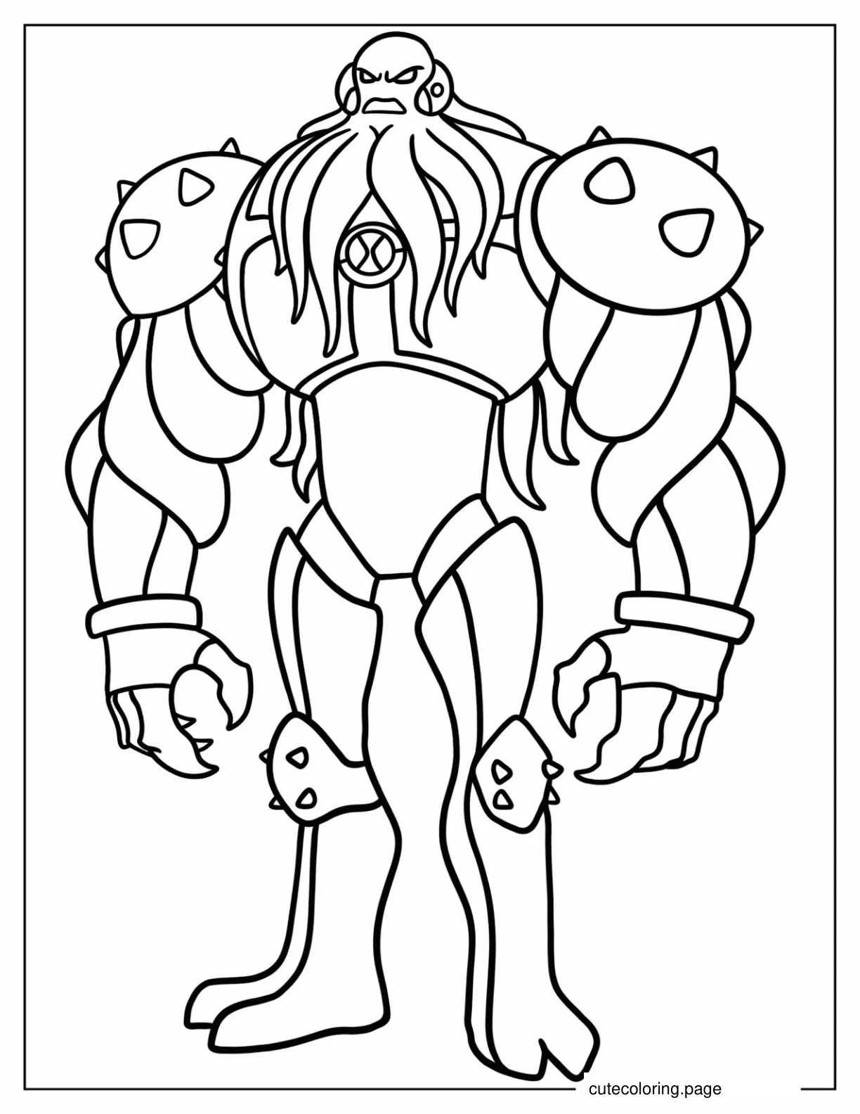 Simple Gax Outline Coloring Page coloring page