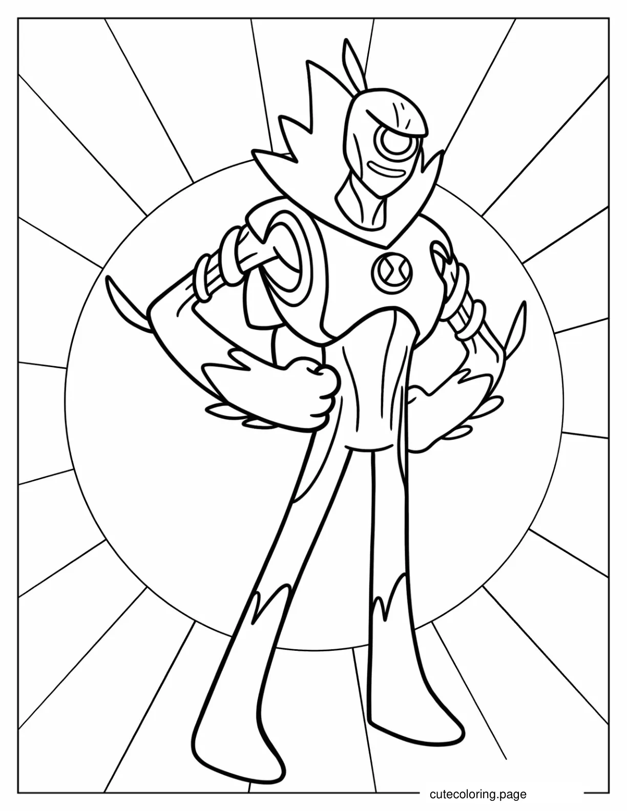 Wildvine Alien Form coloring page