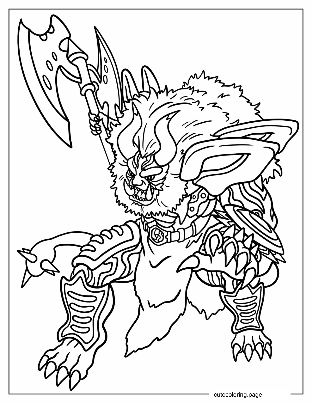 Storm Spriggan Beast Beyblade coloring page