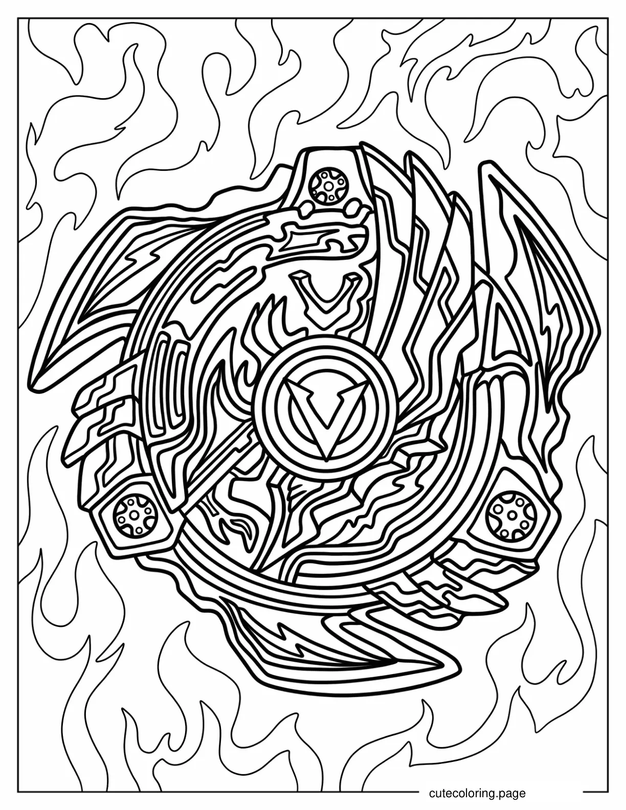 Takara Tomy Beyblade Burst Coloring Page coloring page