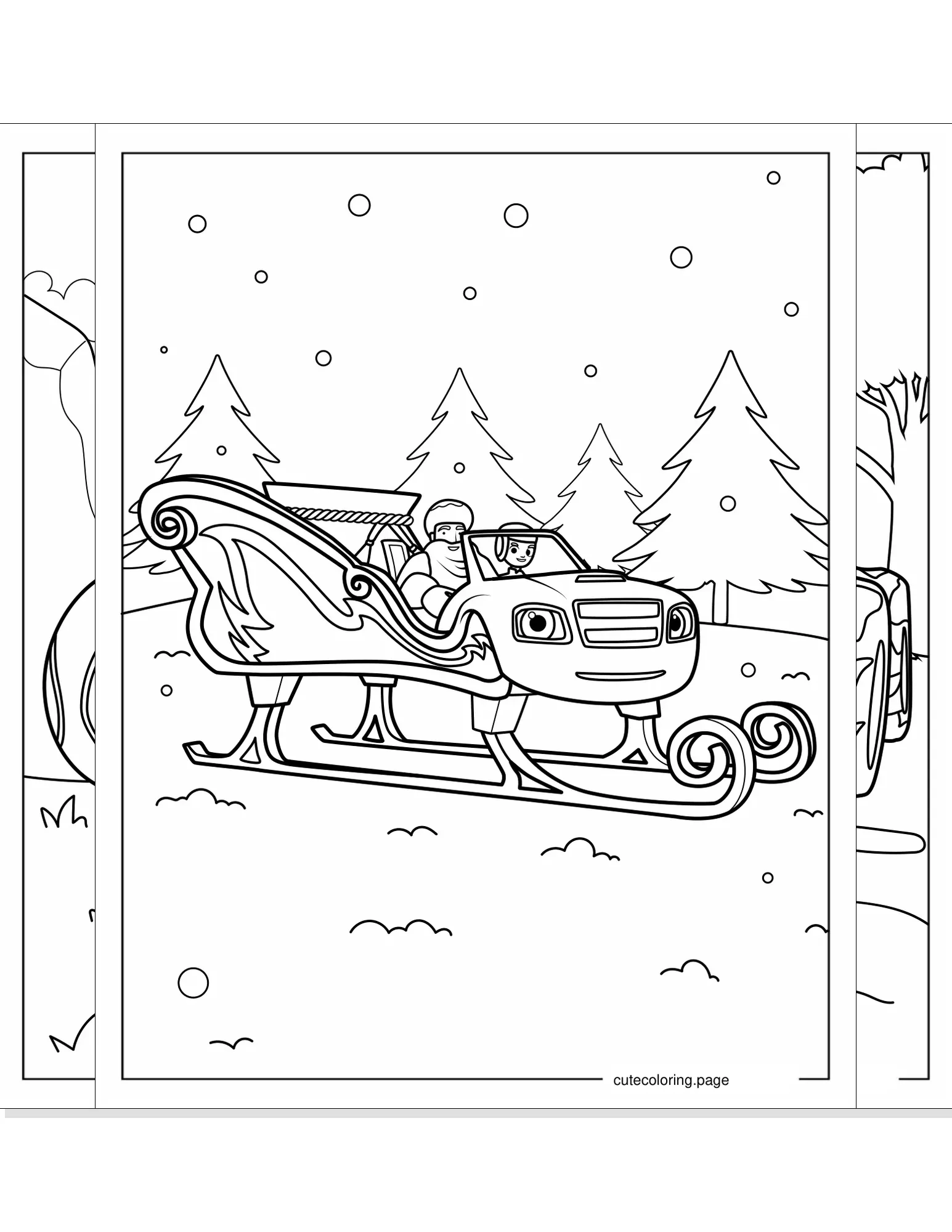 blaze coloring pages coloring page