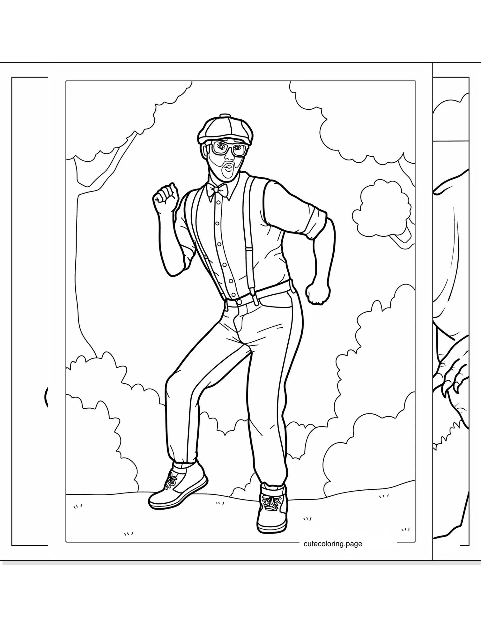 blippi coloring pages coloring page