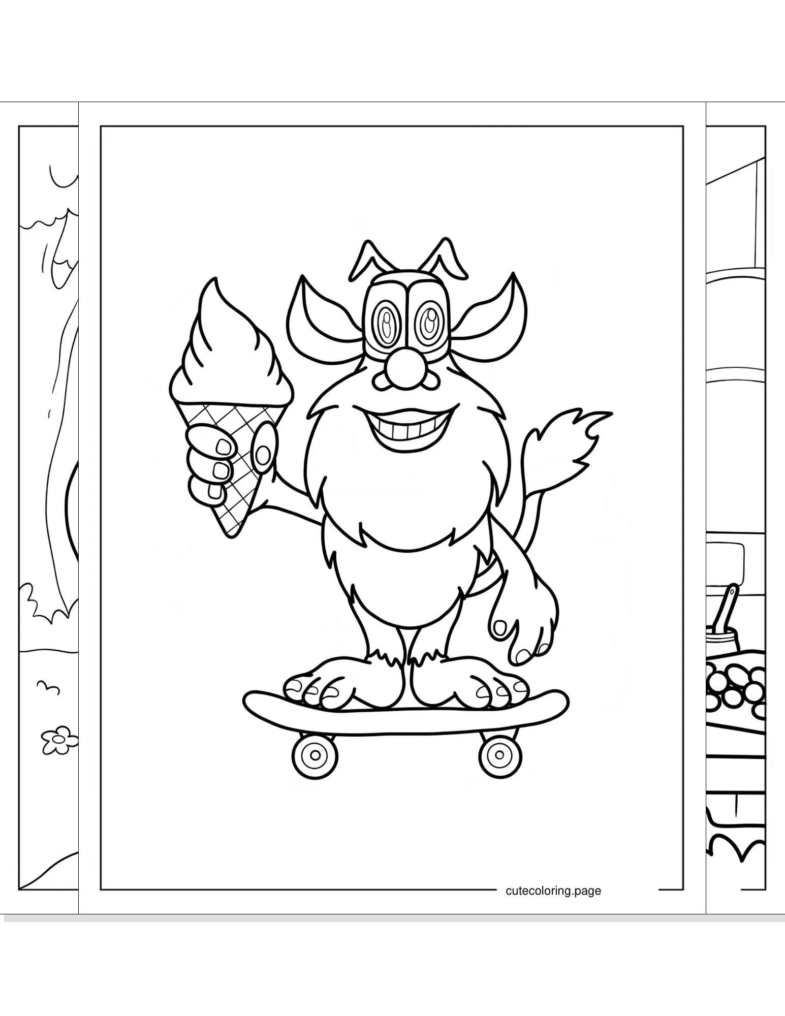 booba coloring pages coloring page