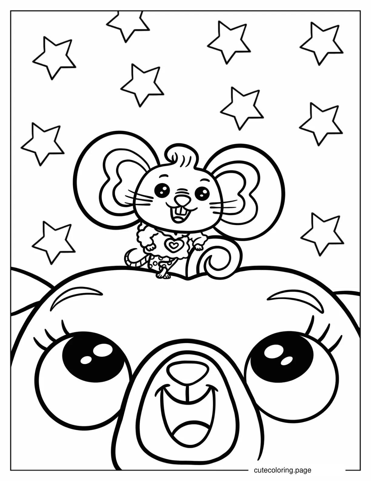 Potato Standing On Chip_s Head coloring page