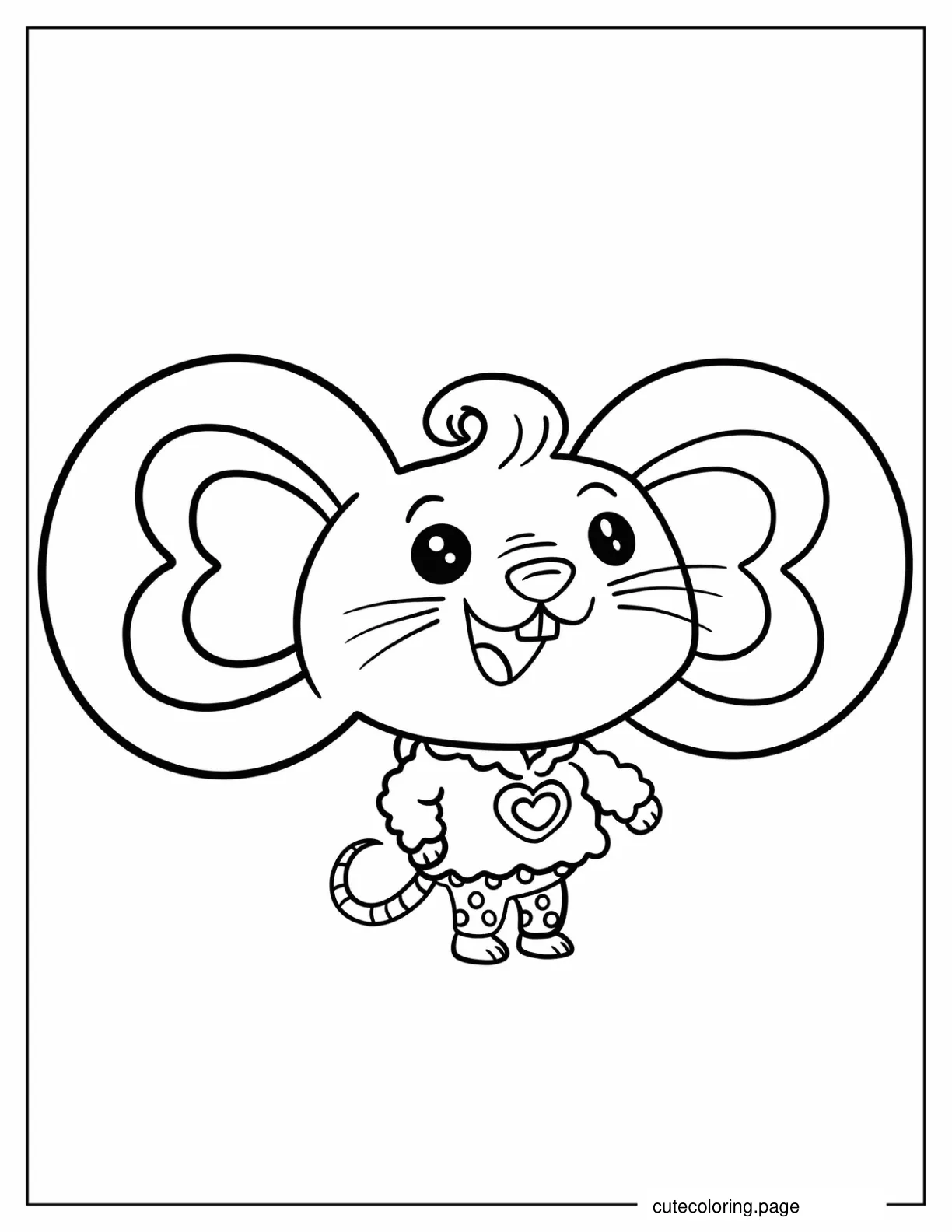 Simple Potato Coloring Sheet For Preschoolers coloring page