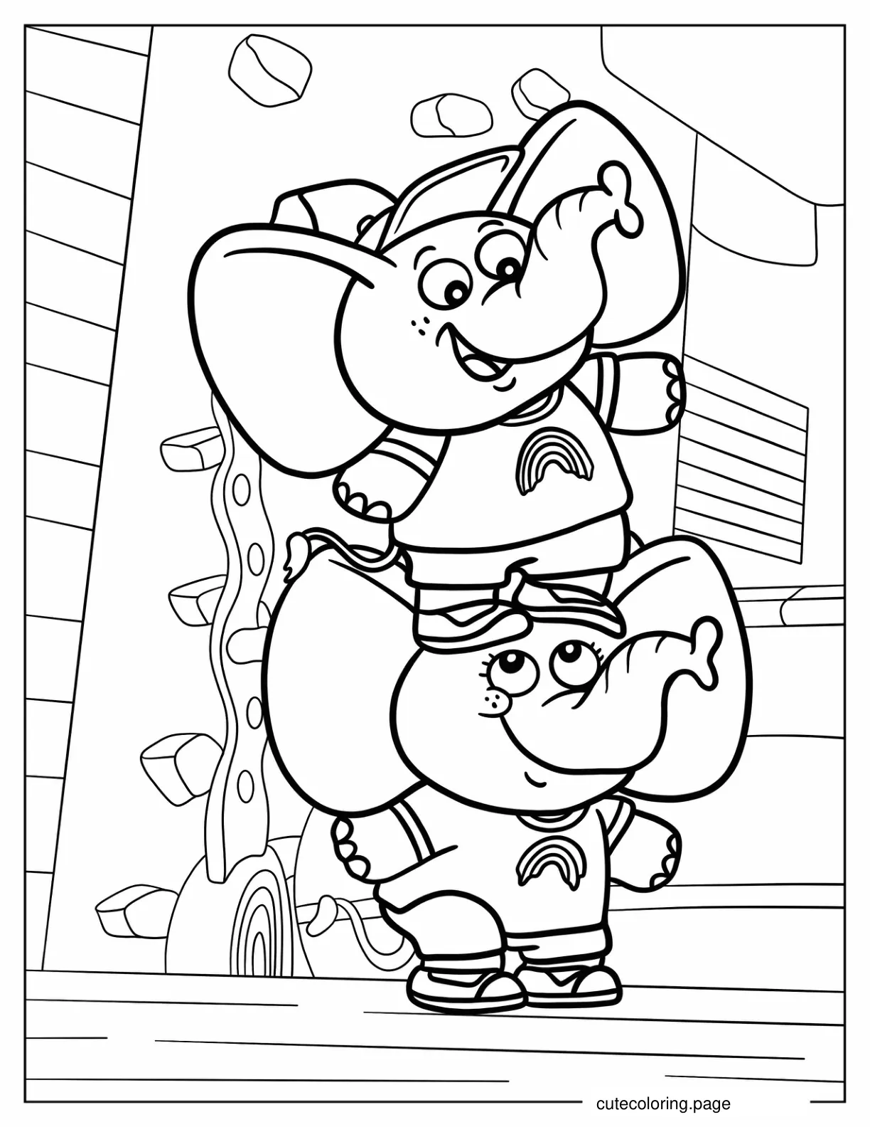 Stomp And Stamp Coloring Sheet coloring page