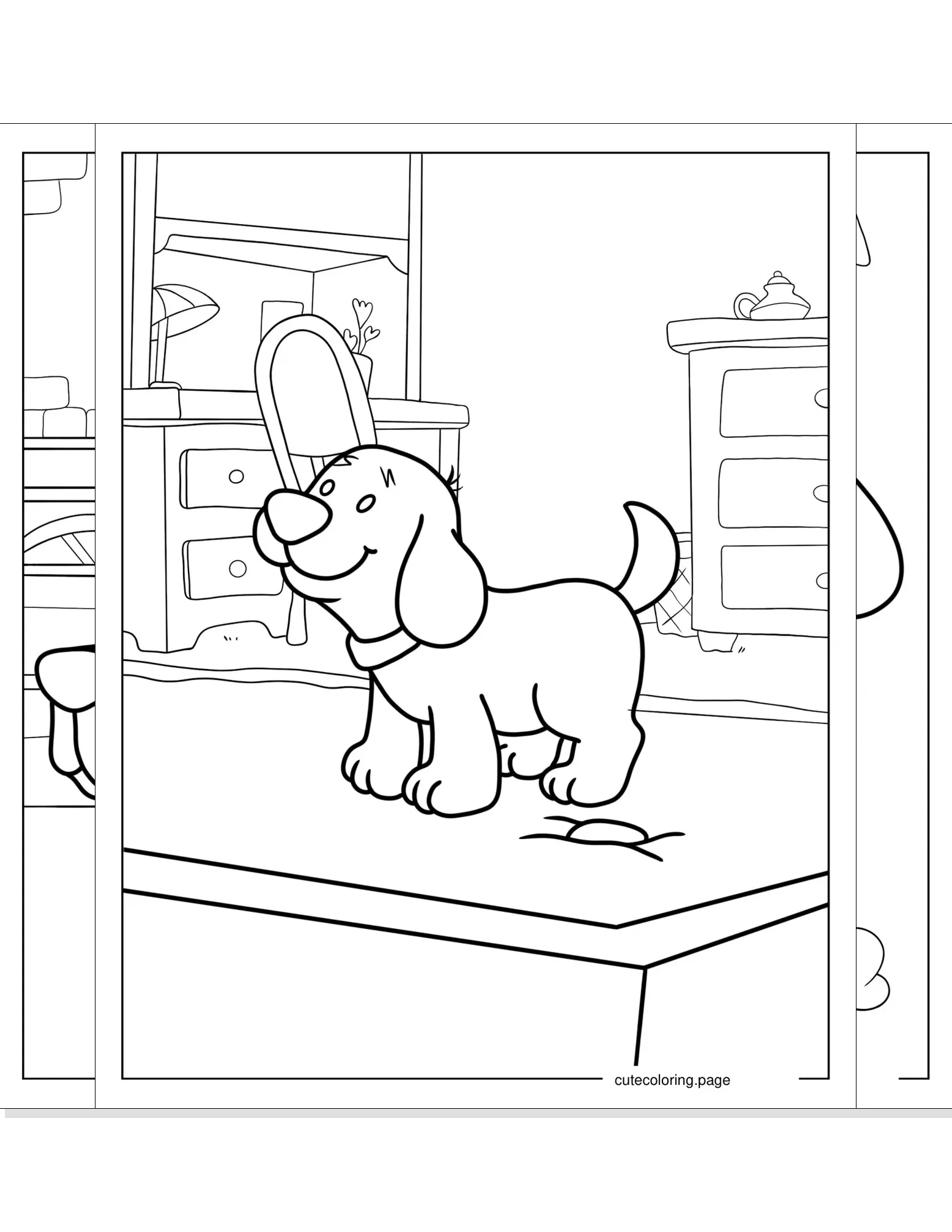 clifford coloring pages coloring page