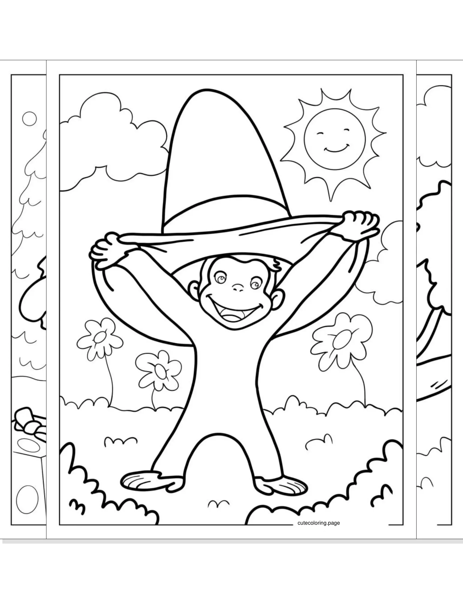 curious george coloring pages coloring page