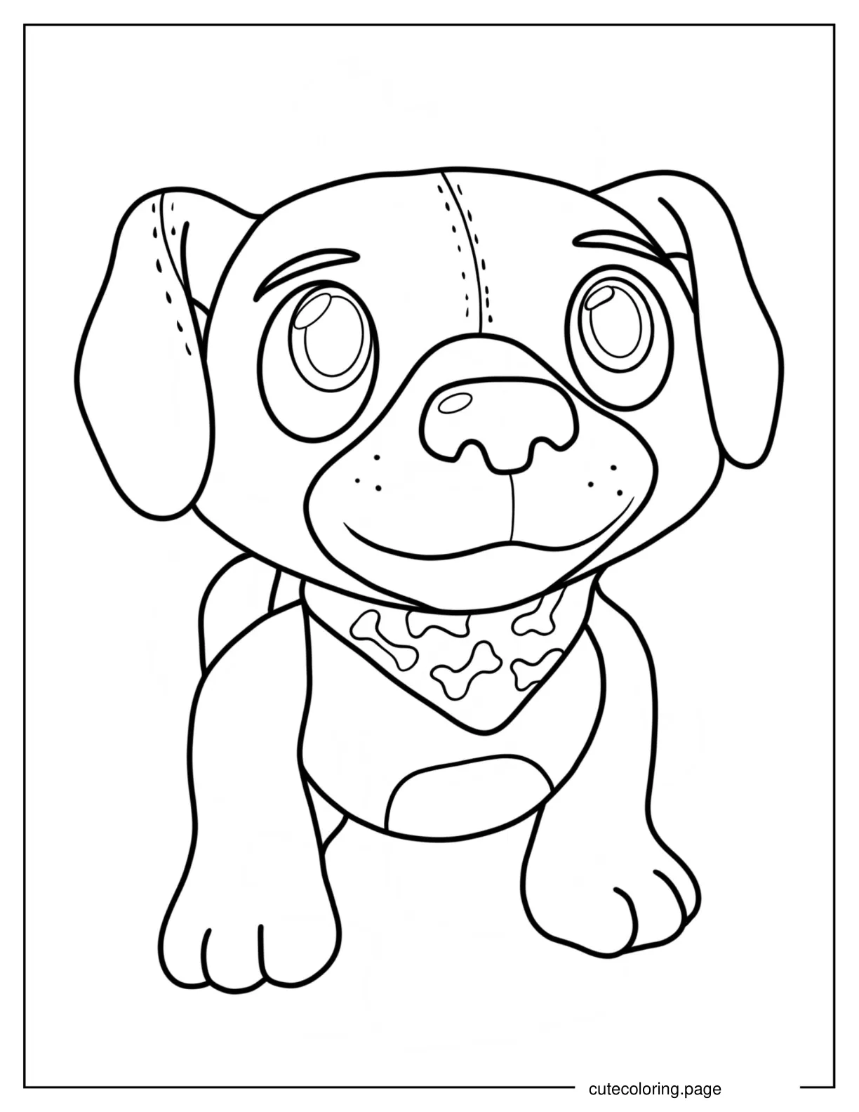 Cute Findo Outline Coloring Page For Kids coloring page