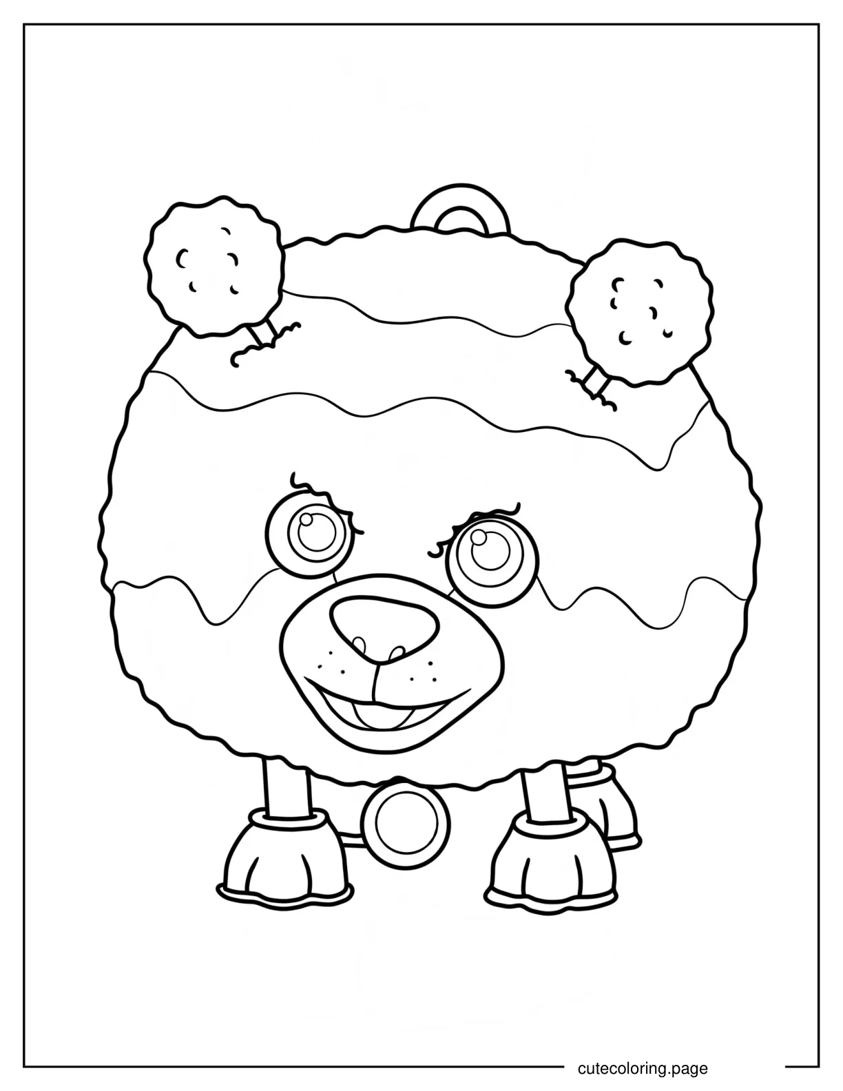 Simple Squibbles Outline Coloring Page For Preschoolers coloring page