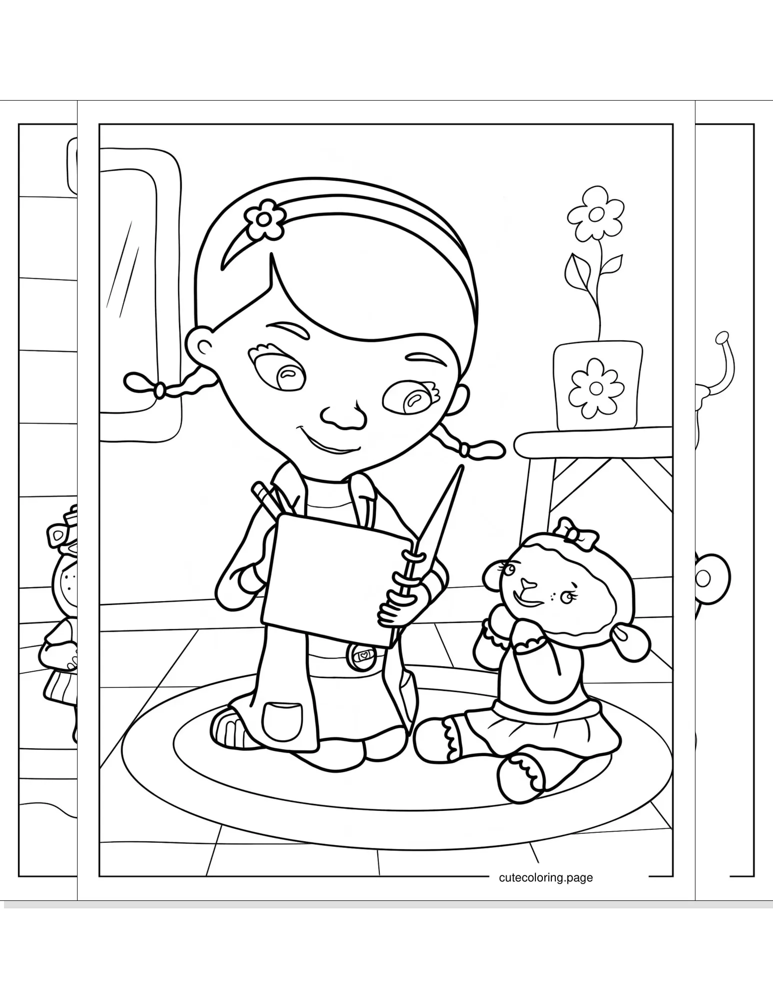 doc mcstuffins coloring pages coloring page