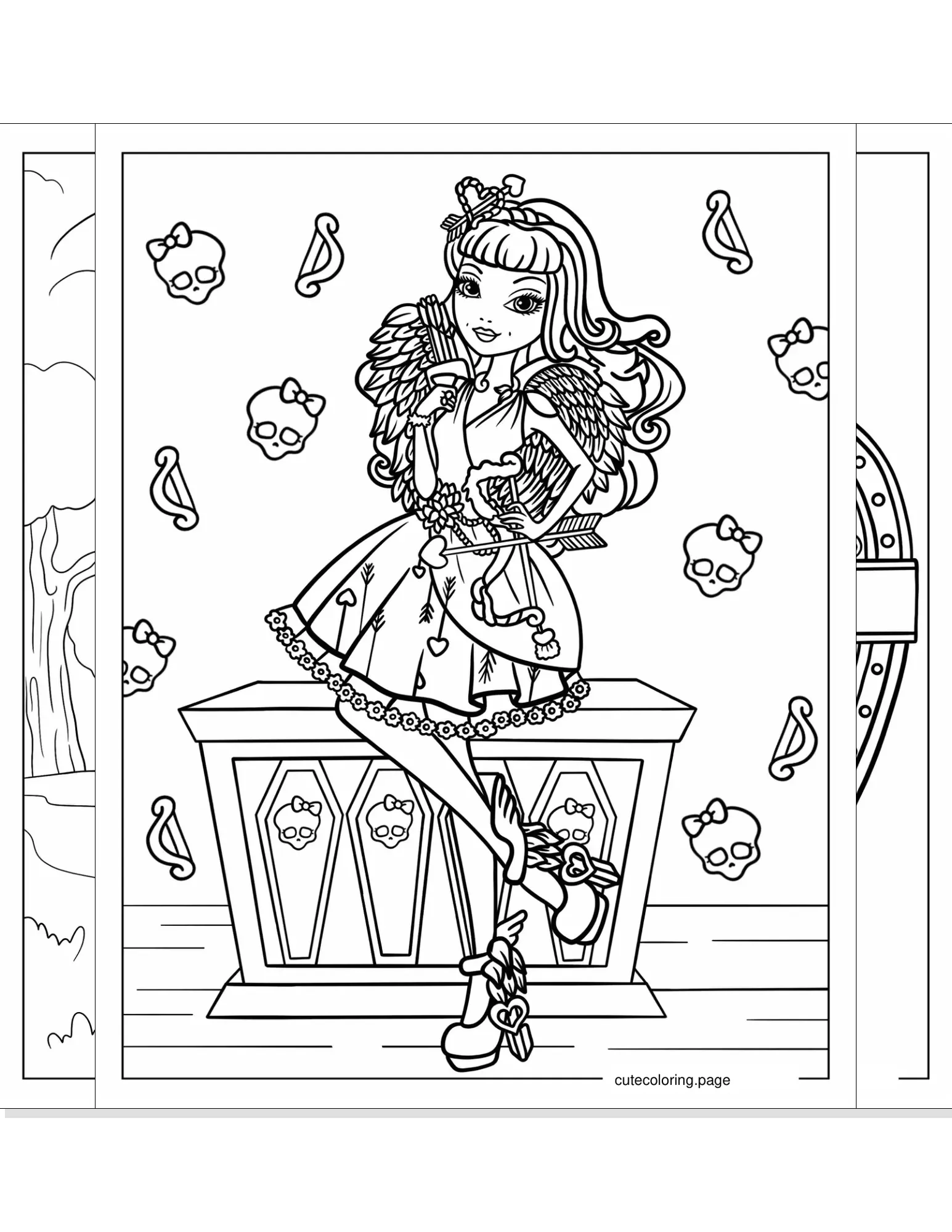 ever after high coloring pages coloring page