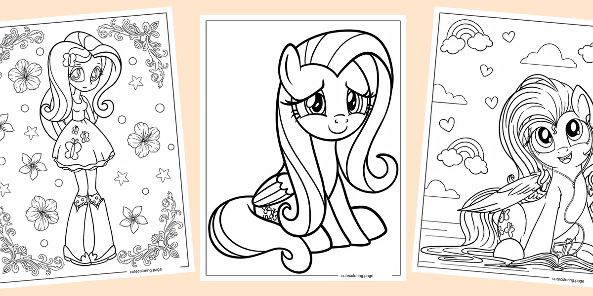 fluttershy-coloring-pages