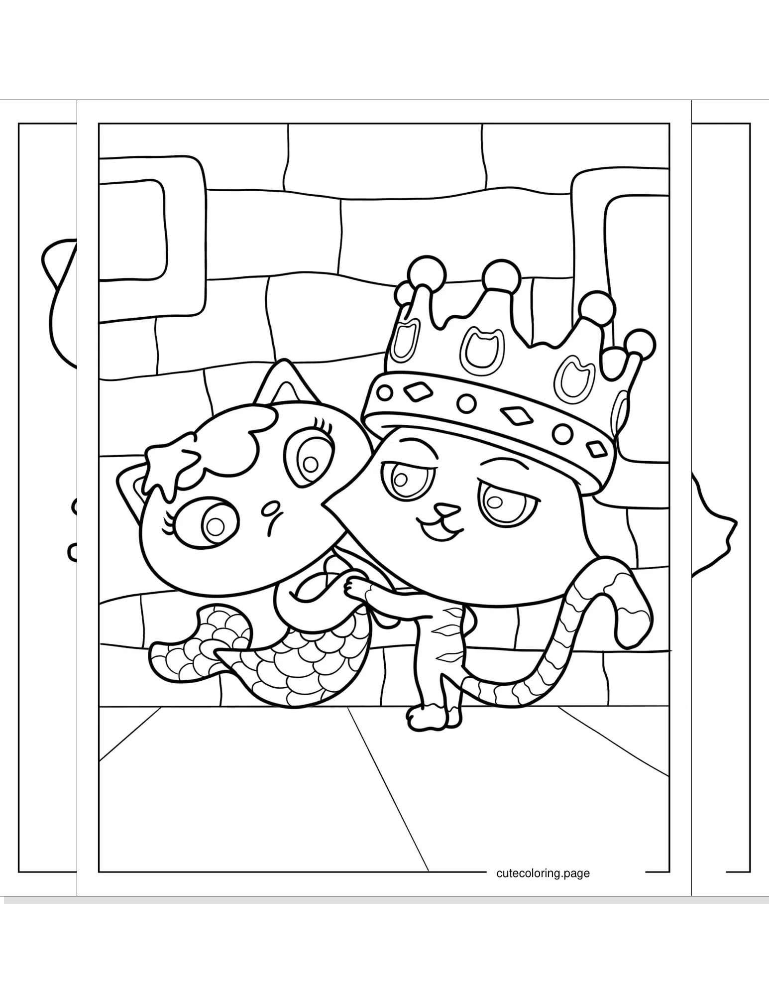 gabbys dollhouse coloring pages coloring page