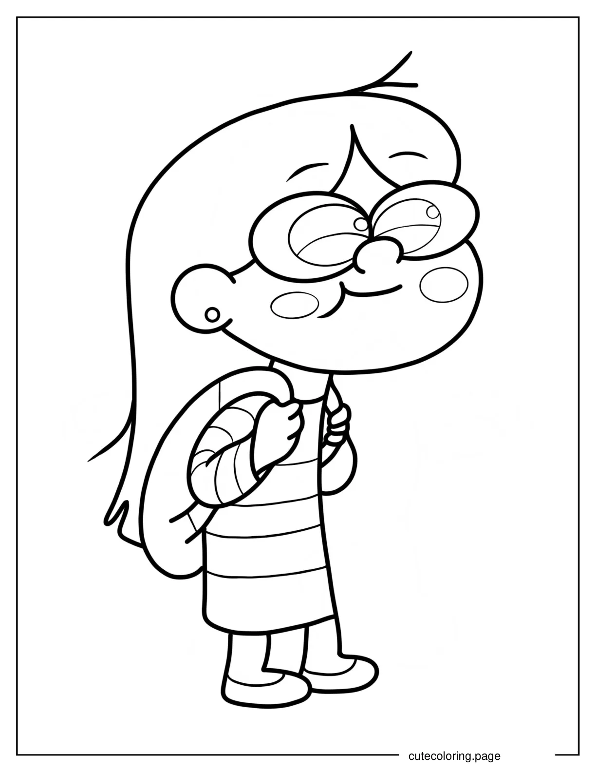 Easy Candy Chiu Outline Coloring Sheet coloring page