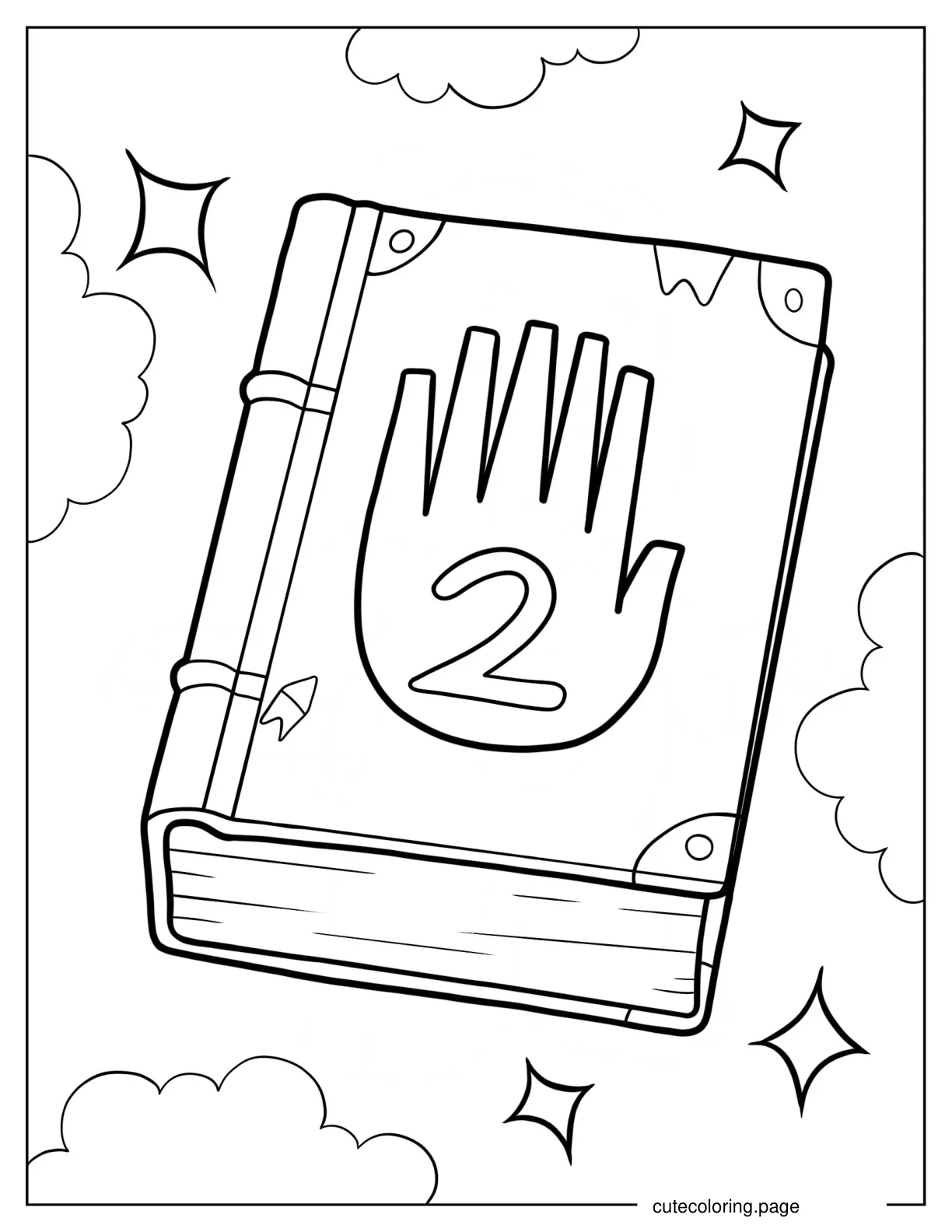 Gravity Falls Journal 2 Coloring Page coloring page