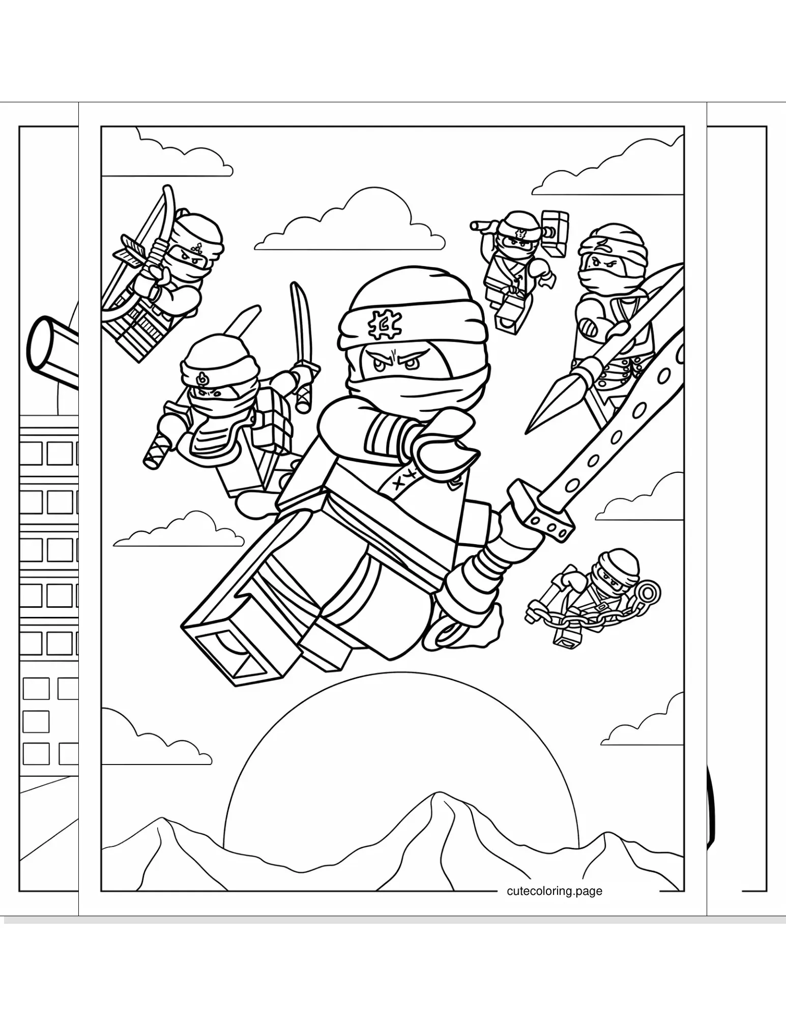 lego ninjago coloring pages coloring page