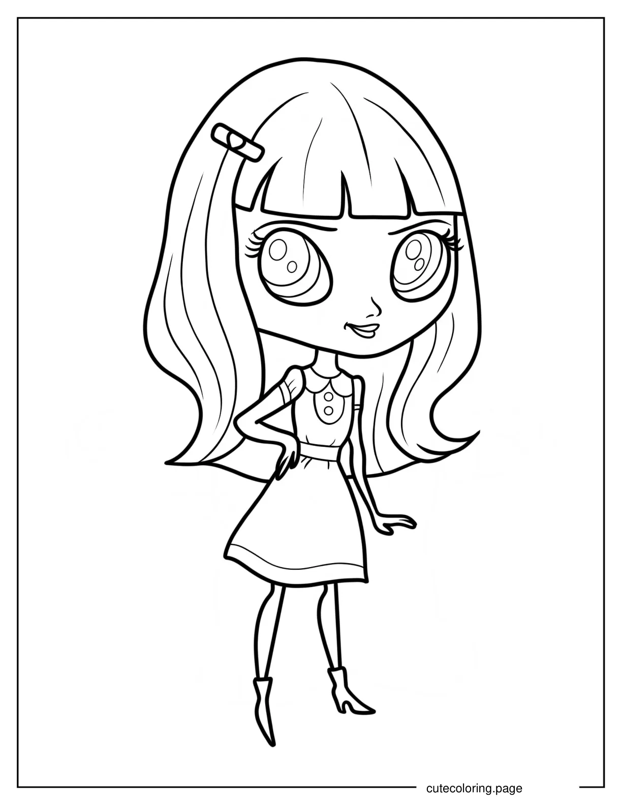 Cute Blythe Baxter Coloring Sheet For Kids coloring page