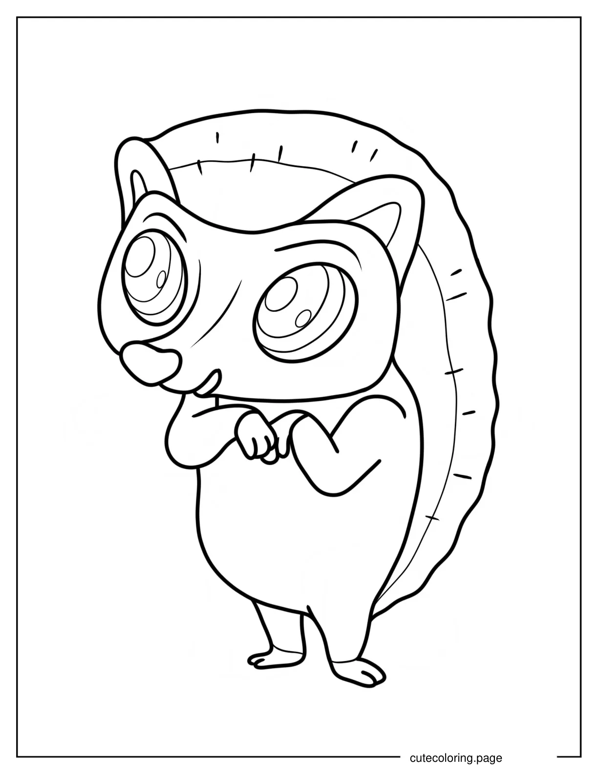 Easy Outline Of Winston Littlest Pet Shop Coloring Sheet coloring page