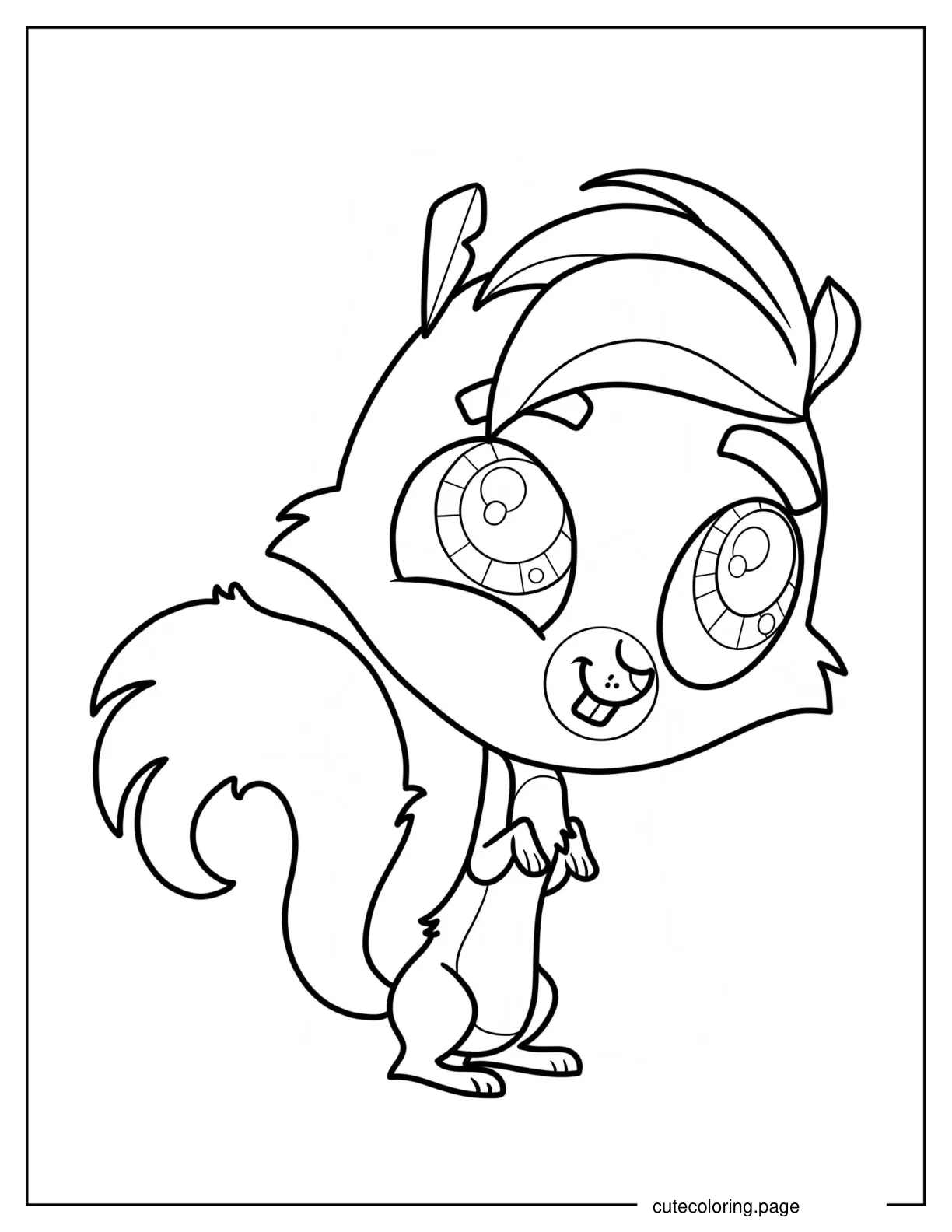 Littlest Pet Shop Shivers Coloring Page For Preschoolers coloring page