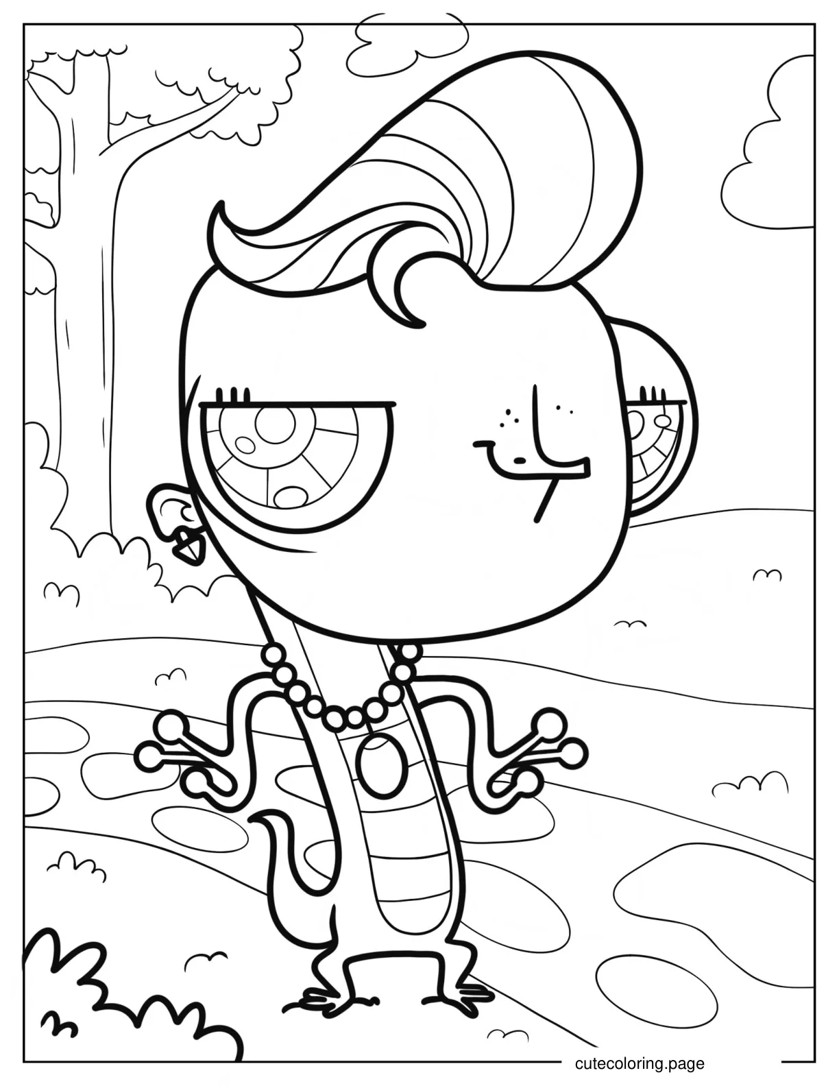 Vinnie Terrio With Jewelry Coloring Sheet coloring page