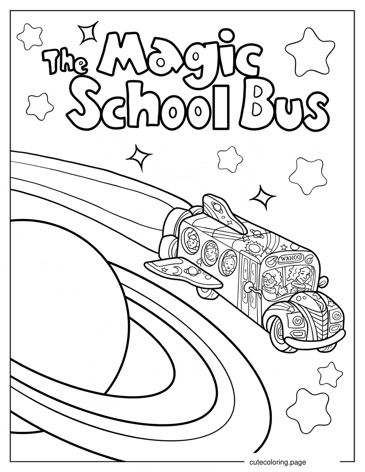 Magic School Bus In Outer Space coloring page