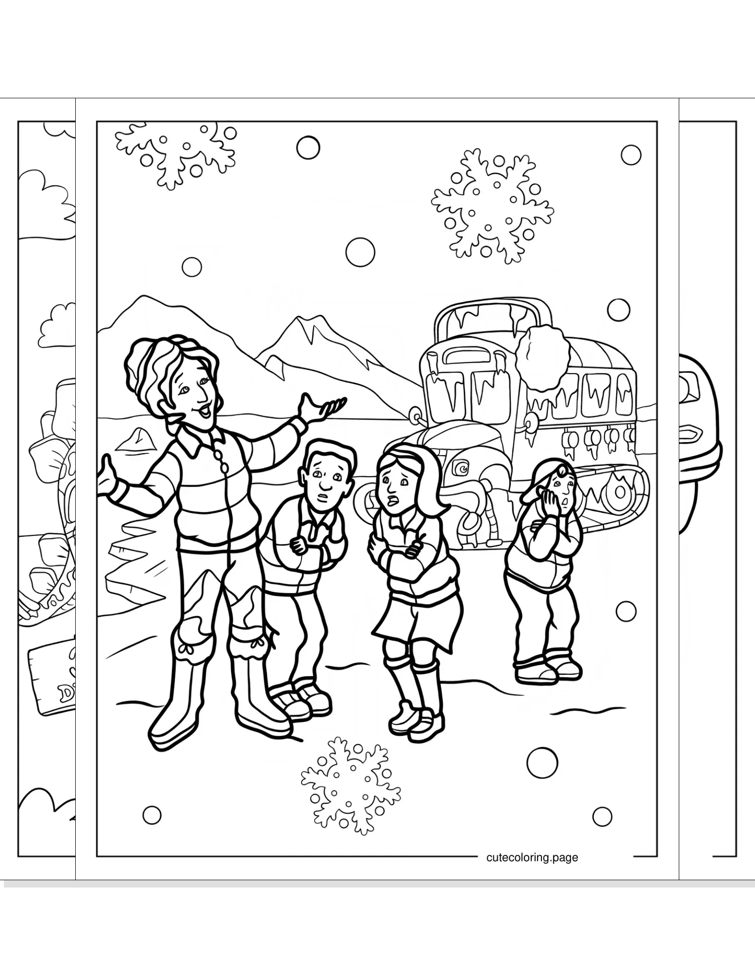 magic school bus coloring pages coloring page