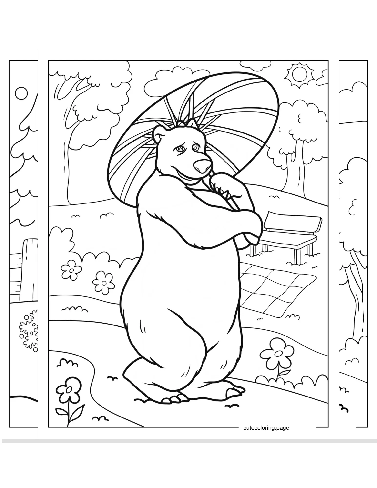 masha and the bear coloring pages coloring page