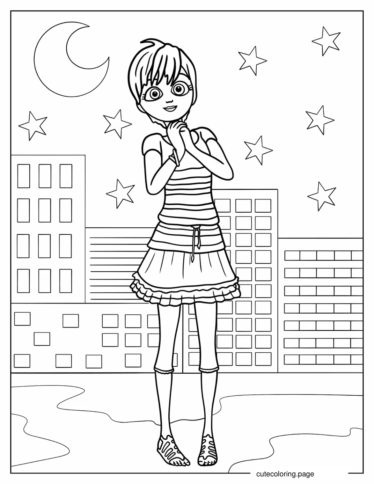 Excited Rose Lavillant Coloring Sheet coloring page