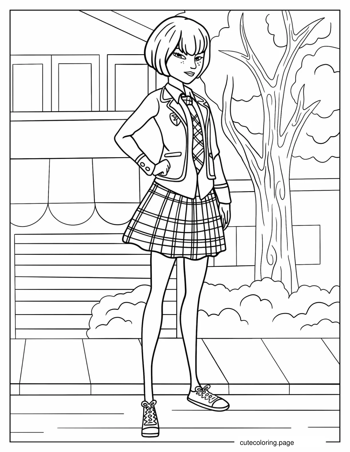 Kagami Tsurugi In Uniform coloring page