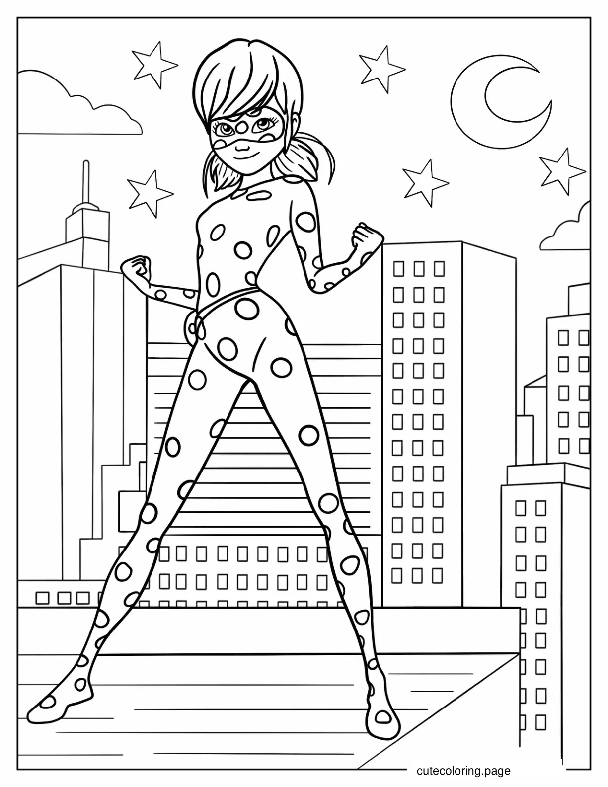 Miraculous Ladybug Iconic Pose  coloring page