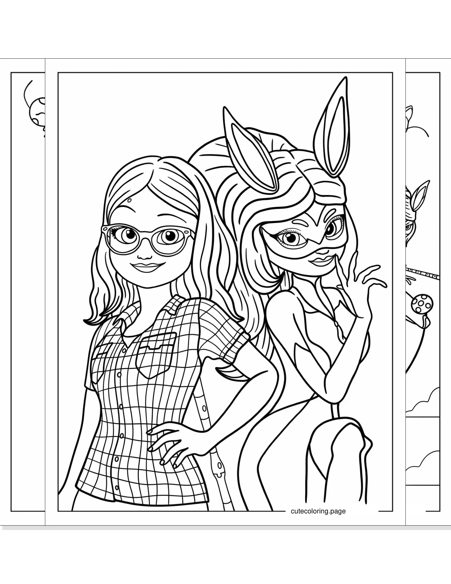 miraculous ladybug coloring pages coloring page