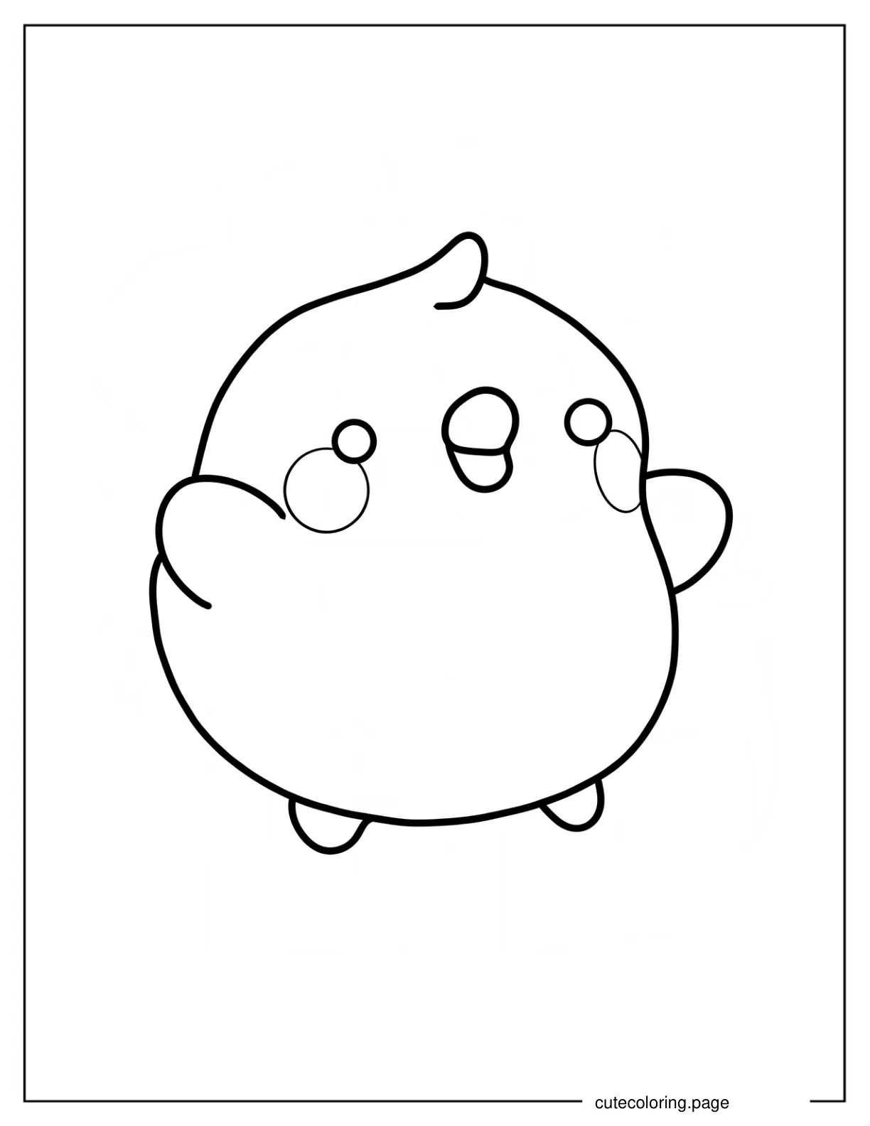 Baby Molang Coloring Sheet For Preschoolers coloring page