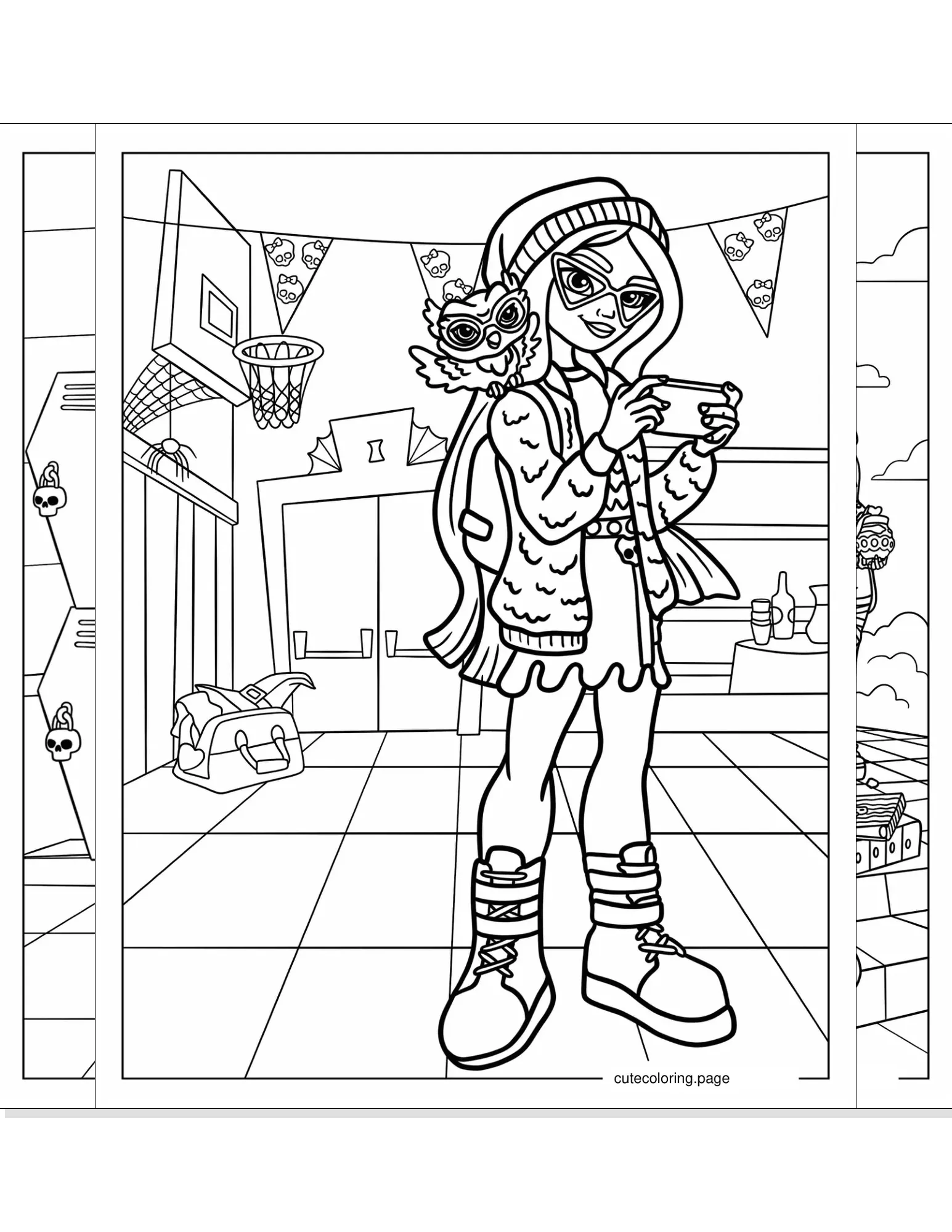 monster high coloring pages coloring page