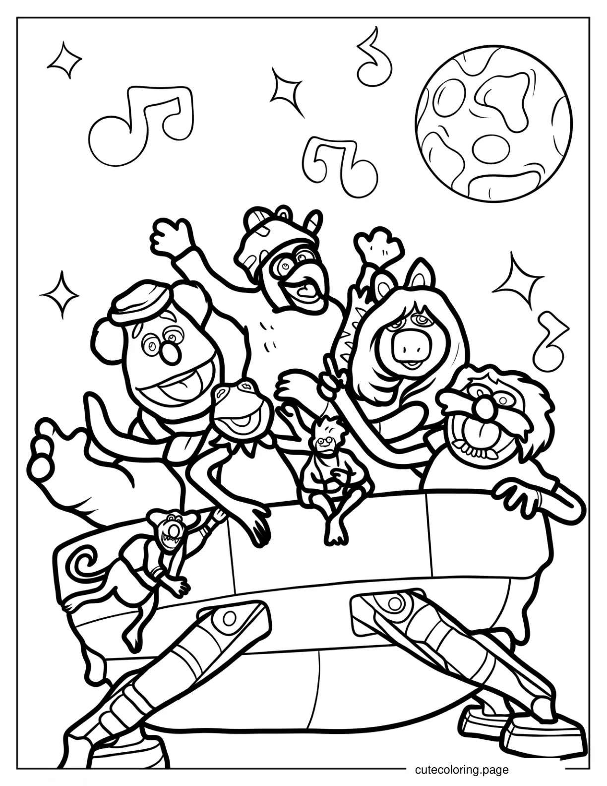 Muppets From Space Poster coloring page