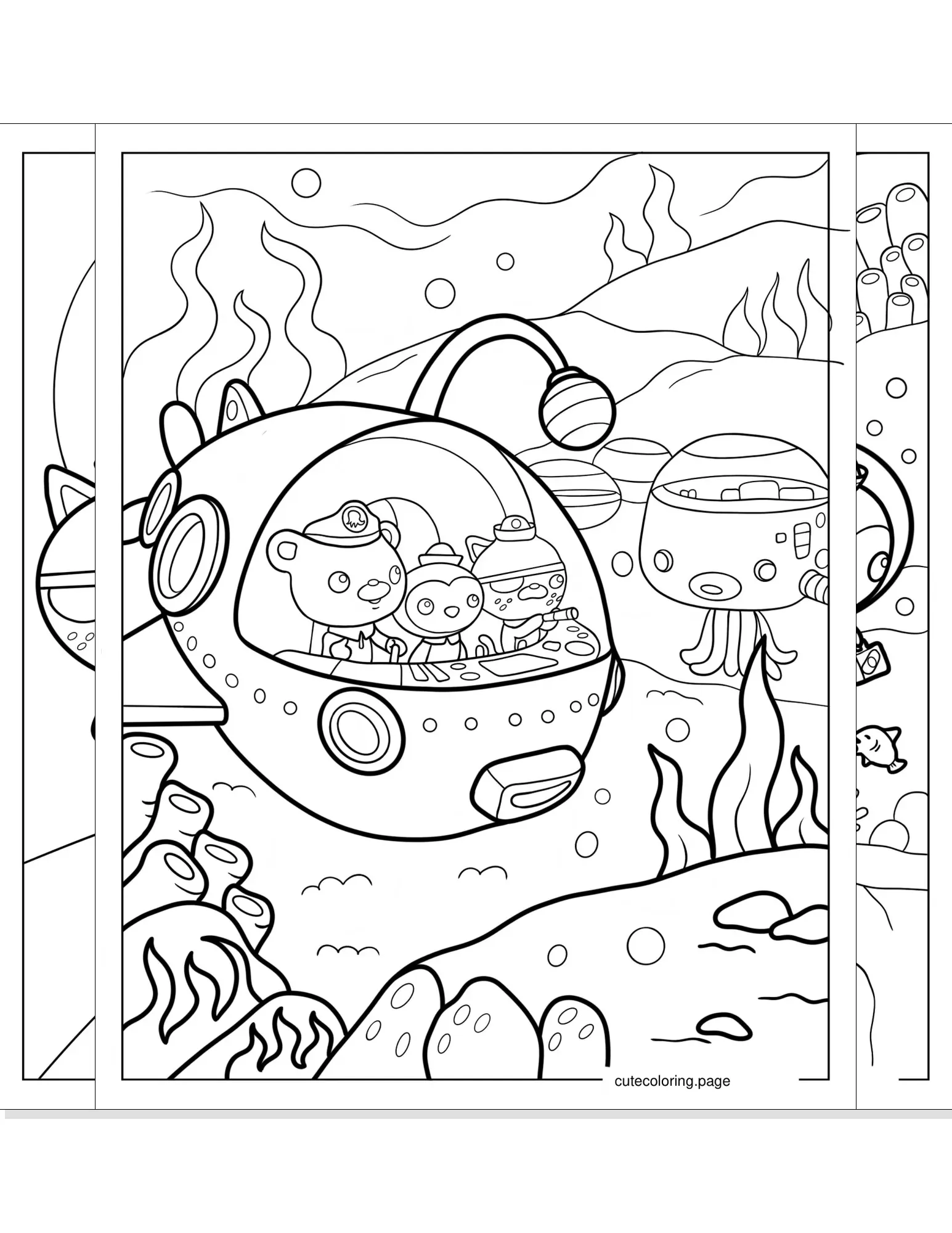 octonauts coloring pages coloring page