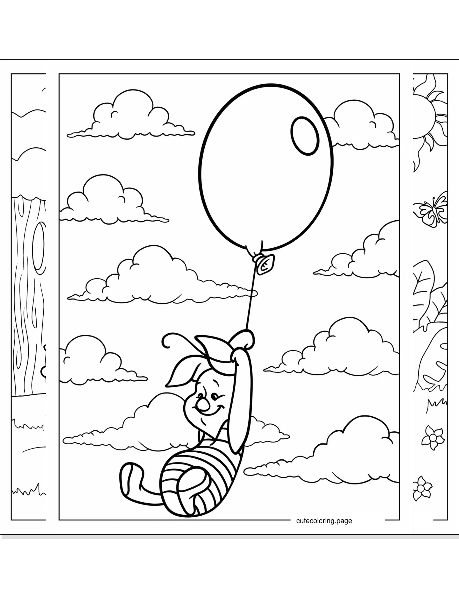 piglet coloring pages coloring page