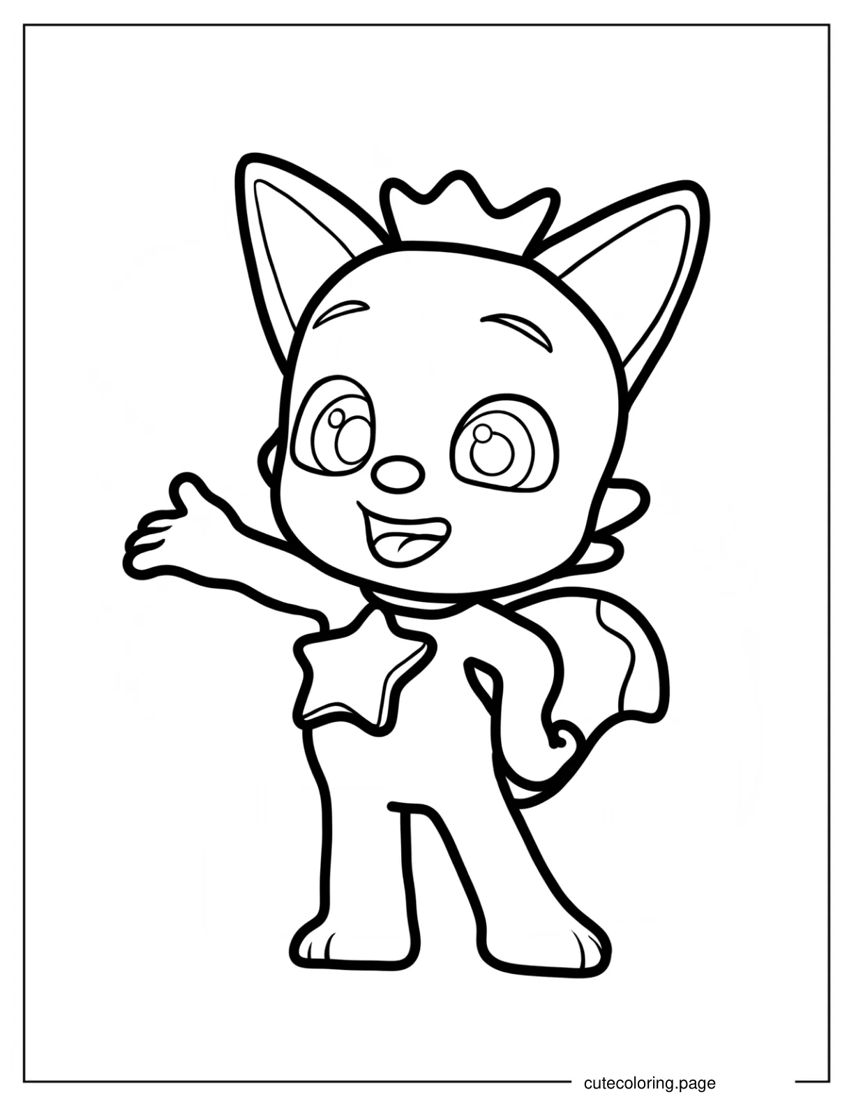 Simple Pinkfong Coloring Page For Kids coloring page