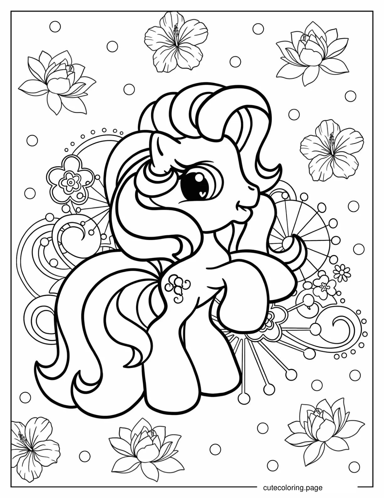 Elegant Pinkie Pie Coloring Page For Kids coloring page