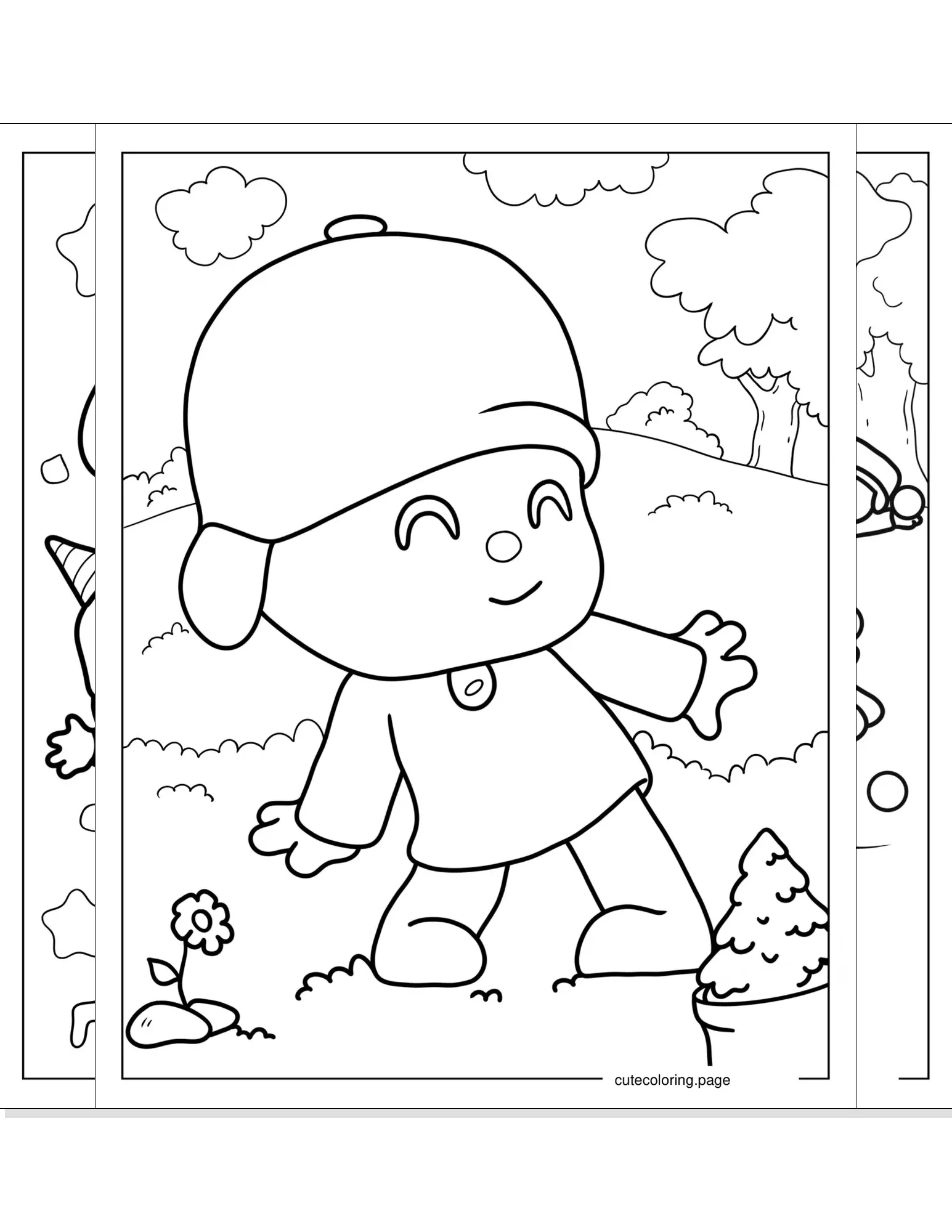 pocoyo coloring pages coloring page