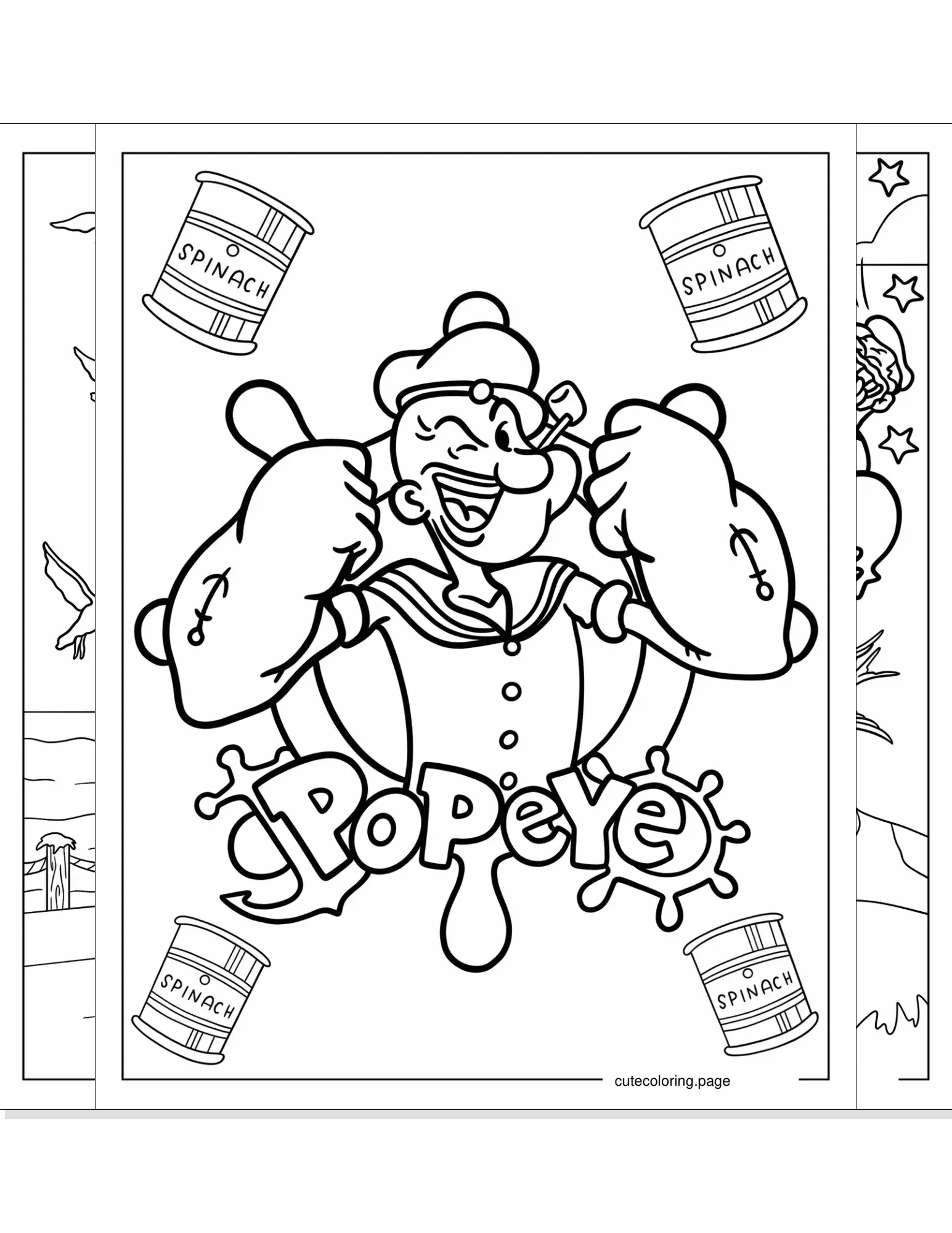 popeye coloring pages coloring page