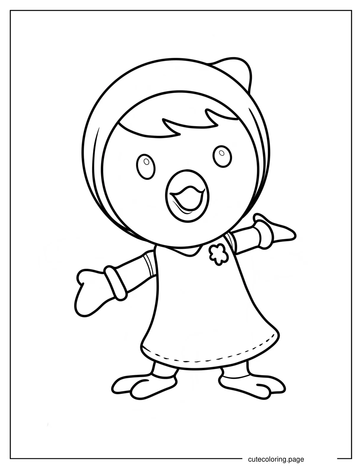 Easy Petty Outline Coloring Sheet For Preschoolers coloring page