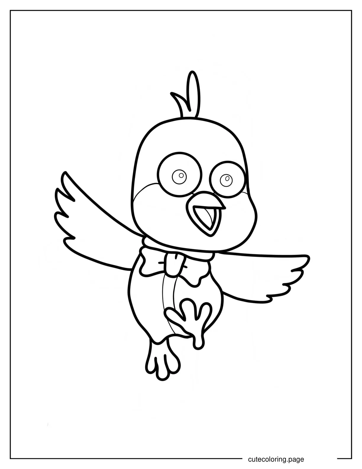 Harry With Bowtie Dancing Coloring Page coloring page