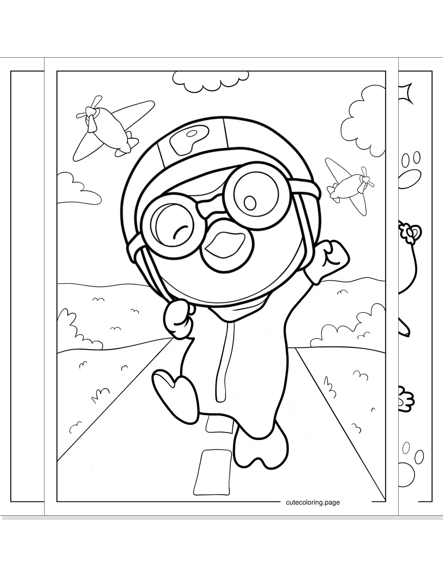 pororo coloring pages coloring page