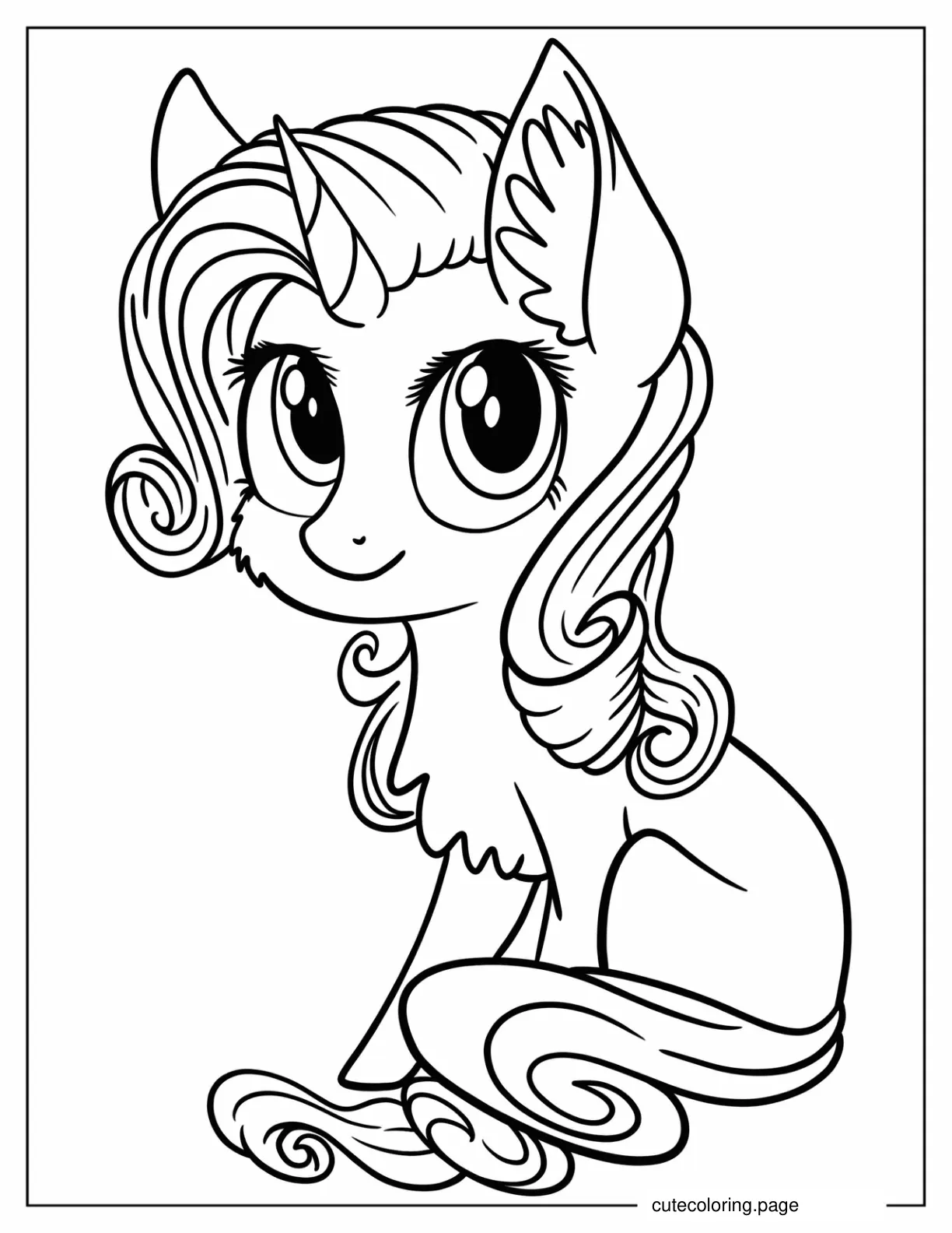 Baby Rarity Coloring Sheet For Kids coloring page